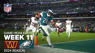 Washington Commanders vs Philadelphia Eagles Game Highlights  NFL 2024 Season Week 11 [upl. by Asserat83]