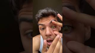 توكيب عدسة العين 😂😂😳 shortvideo shortsviral funny shorts short [upl. by Akinahs]