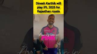 Dinesh Karthik will play IPL 2025 for Rajasthan royals shorts dineshkarthik ipl2025 paarlroyals [upl. by Kirrad]