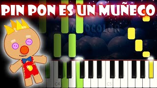 Pin pon es un muñeco  Piano Cover  Tutorial  Karaoke [upl. by Ynnig]