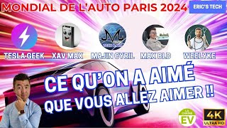 Mondial de lauto Paris 2024  Ce quon a aimé et que vous allez aimer 😍 [upl. by Karlyn]