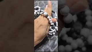 howlite with lava bracelet [upl. by Ayoras]