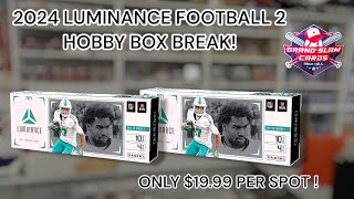 2024 LUMINANCE FOOTBALL 2 HOBBY BOX BREAK 1280 [upl. by Gilliam260]