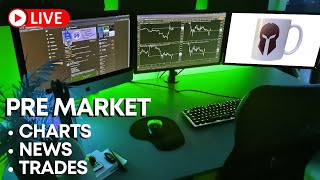 🔴 1021 PREMARKET LIVE STREAM  NVDA Near All Time Highs  China Stocks Back  Chart Requests [upl. by Xuaegram695]