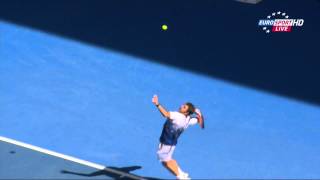 2015 AO Wawrinka serve slow [upl. by Herr]