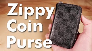 Louis Vuitton Zippy Coin Purse Wallet Review  Damier Graphite [upl. by Otsuj]