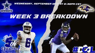 Week 3 Breakdown Cowboys vs Ravens What went wrong vs the Saints [upl. by Fromma]