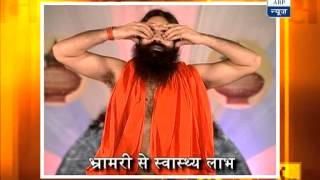 Baba Ramdevs Yog Yatra Pranayam to get cure from migraine pain [upl. by Llerehc]