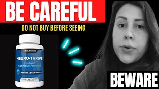 NeuroThrive Consumer Reports  NeuroThrive Scam or Real  NeuroThrive Capsules Reviews 2024 [upl. by Savick]