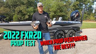 2022 Skeeter FXR20 Prop Test [upl. by Fitalludba]