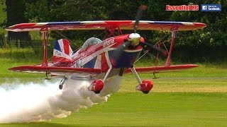 Rich Goodwins MUSCLE BIPLANE Weston Park International Model Show 2018 [upl. by Ikkim254]