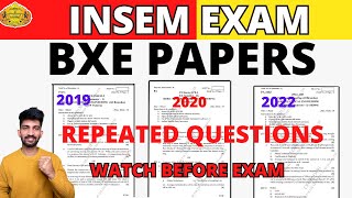 BXE Important Questions for INSEM Exam  BXE Previous Year Questions Insem Exam [upl. by Nednarb]