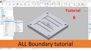 How to create Boundary in powermill 2020delcam powermill Boundary tutorials in hindi [upl. by Franklyn]