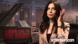 A Good Day to Die Hard Yuliya Snigir Exclusive Movie Interview  ScreenSlam [upl. by Ahsenar820]