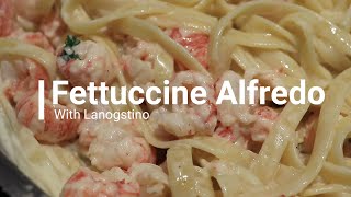 The Best FETTUCCINE Alfredo With Langostino  15 Minutes to make [upl. by Anerac]