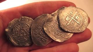 1715 Fleet 8 Reales Commemorative Replica  Hammer Struck 999 Silver Treasure Cobs [upl. by Emilee]