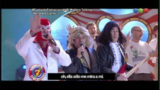 El cantante enmascarado y Modern talking cantan quotHermano luchoquot  Peligro Sin Codificar [upl. by Ahseki]