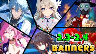 Version 23 and 24 Upcoming Characters Banners Roadmap including Reruns  Honkai Star Rail [upl. by Adian]