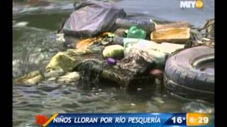 Las Noticias  Lloran niños por contaminación del río Pesquería [upl. by Holtorf57]