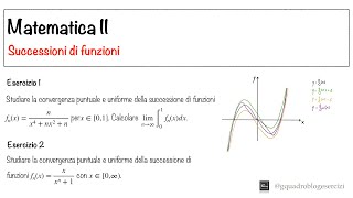 Analisi Matematica II Successioni di funzioni  Lezione 3 [upl. by Negam]