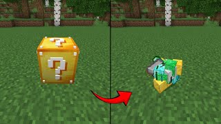 Realistic Lucky Block Addon Support 12120  Minecraft MCPEMCBE Addon [upl. by Nodnnarb506]