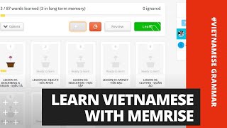 Learn Vietnamese With Memrise  Learn Vietnamese With SVFF [upl. by Bertasi]