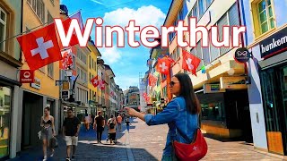 Winterthur Switzerland🇨🇭4K Walk through the old town of Winterthur4K Walking Winterthur [upl. by Casey]