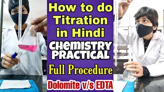 Dolomite Titration in Hindi Complexometric Titration of Calcium and Magnesium with EDTA Chemistry [upl. by Shena284]