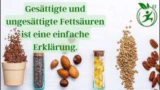 Gesättigte und ungesättigte fettsäuren  einfach erklärt fettsäuren [upl. by Narruc]