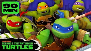 90 MINUTES of TMNTs Best Moments Ever 🐢  Teenage Mutant Ninja Turtles [upl. by Navetse]