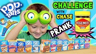 POP TART CHALLENGE amp VEGEMITE Joke on 4 Year Old CHASE FV Family Parents Battle [upl. by Wolbrom]