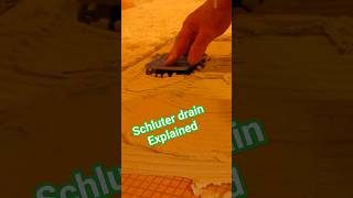 Schluter Drain grate assembly EXPLAINED shorts schlutersystems drain [upl. by Tolmach]