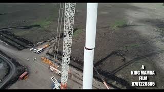 KIPETO WIND FARM KAJIADO AERIAL VIEWSHOT AND DIRECTED BY CaptainMAMBA STUDIOS [upl. by Yahc]