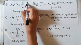 Dehydration of alcohol class 11 chapter 15 Hydrocarbon [upl. by Appleby]