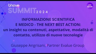 Informazione Scientifica e Medico  Giuseppe Angrisani  Bhave Summit 2024 [upl. by Llertnek37]