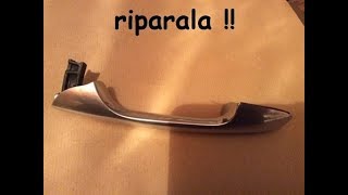 riparazione COMPLETA maniglia ALFA ROMEO 147 e GT e FIAT 500 [upl. by Adelpho441]