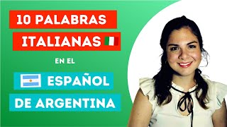 10 palabras italianas en el español de Argentina Rioplatense ¡Las usamos todo el tiempo [upl. by Attenweiler]