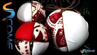 Creare palline di stoffa per Natale [upl. by Greg]