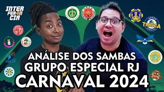 🚨 Análise dos Sambas Enredos do Grupo Especial do Rio de Janeiro para o Carnaval 2024 [upl. by Asile]