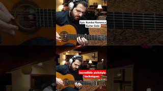 Mesmerizing spanish rumba flamenco guitar solo improv  Incredible pickstyle guitar technique [upl. by Aihsercal624]