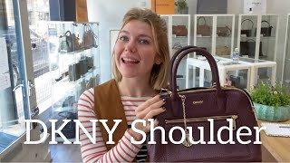 DKNY Shoulder Bag Review [upl. by Airdnaxela662]