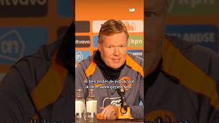 Noa Lang maakt indruk op Ronald Koeman🔥Nederland Oranje Koeman Lang Noano [upl. by Adnylam]