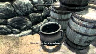 Skyrim tuorial  How to go through any door or wall [upl. by Tisdale]