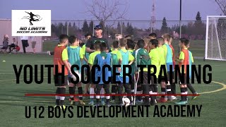 Soccer Team Training Switch of Play Exercise  U12 Boys [upl. by Hirsh]