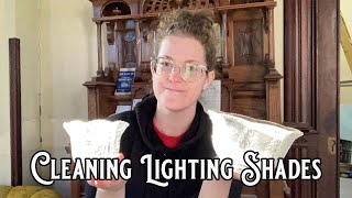 Cleaning Lighting Shades  Vlog 38 [upl. by Hime]