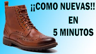 ¿Cómo REPARAR ZAPATOS y BOTAS de CUERO PIEL de Forma CASERA [upl. by Azarria]