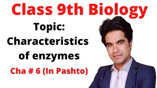 Characteristics of enzymes  9 biology  Pashto  Home of biology [upl. by Jephum92]