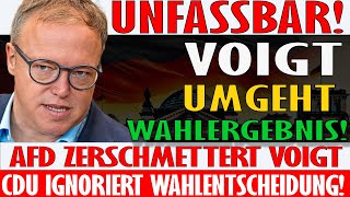 🚨Wahldrama Voigt scheitert CDU umgeht Wahlergebnis AfD sorgt für Eklat [upl. by Hayyikaz]