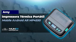 Impressora Térmica Portátil Mobile Android Arny AR MP4550 [upl. by Aliet]