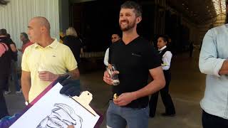 CARICATURISTAS en VIVO en EVENTO SAMET [upl. by Airoled]